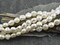9-10mm Cream Large Hole Fresh Water Nugget Pearls (8" Strand)